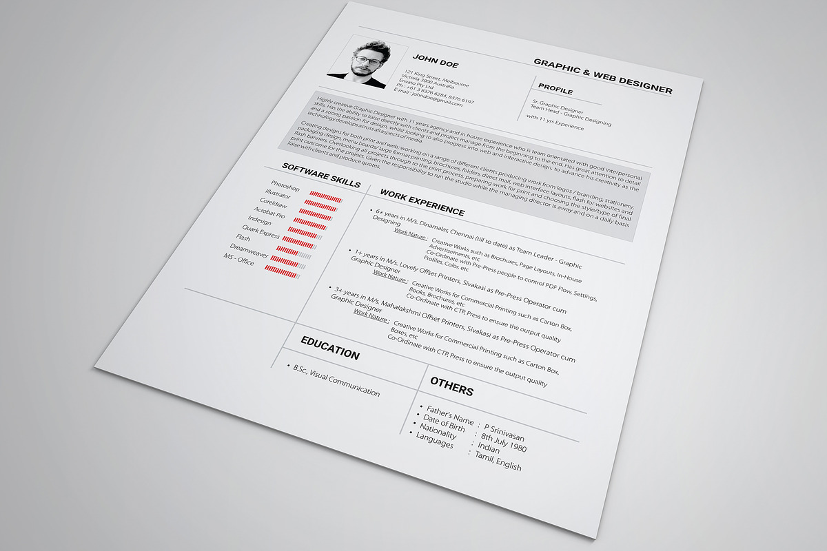 Resume Set in Resume Templates - product preview 8