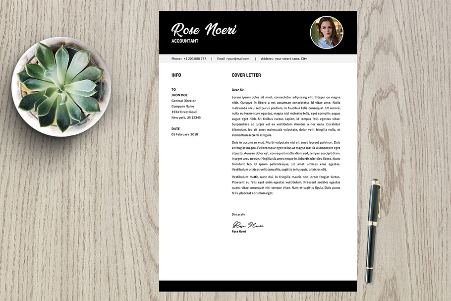 Resume Template 2 page pack | Rose in Resume Templates - product preview 8