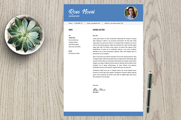 Resume Template 2 page pack | Rose in Resume Templates - product preview 1