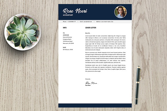 Resume Template 2 page pack | Rose in Resume Templates - product preview 2