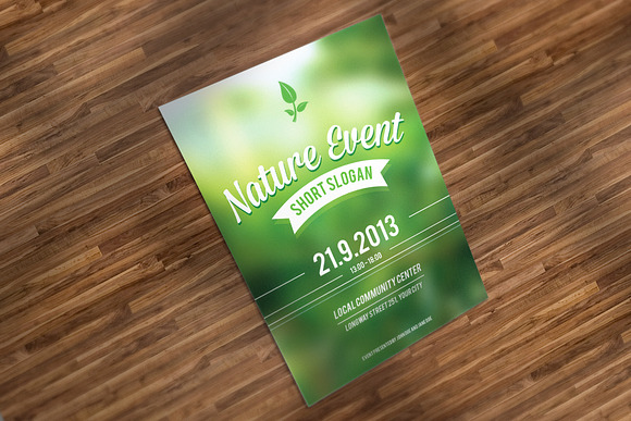 Nature Event Flyer PSD in Flyer Templates - product preview 1