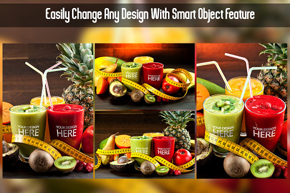 Glass Juice Mock Up V2 in Product Mockups - product preview 2