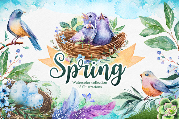 Spring Collection in Illustrations - product preview 6