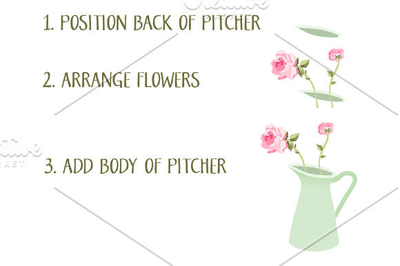 Build a Rose Bouquet in Illustrations - product preview 2