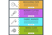 Tailoring web banner templates set