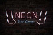 Neon Sign Vector Elements