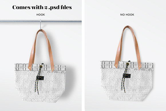 Canvas Tote Bag Mockup in Product Mockups - product preview 2