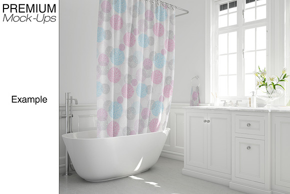 Bath Curtain Mockup Pack in Product Mockups - product preview 15