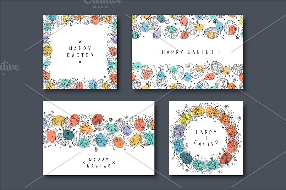 Collecton of happy easter cards in Patterns - product preview 8