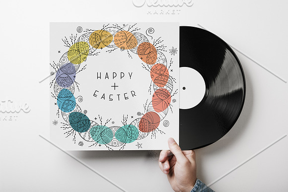 Collecton of happy easter cards in Patterns - product preview 1