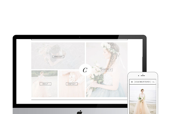 Clementine- Showit Website Template