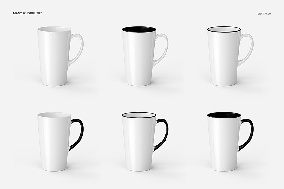  17 oz Latte Mug Mockup Set in Product Mockups - product preview 8
