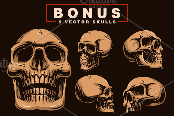 Skull seamless pattern (bundle) in Patterns - product preview 4