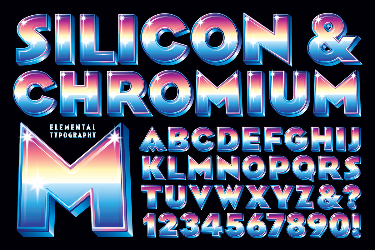 Lettering Design: Silicon & Chromium in Objects - product preview 8