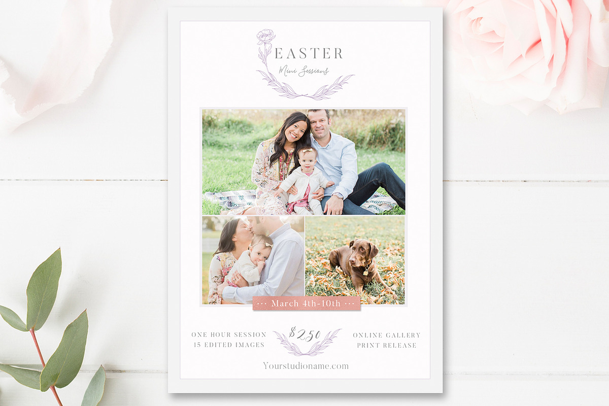 Easter Mini Session Template in Flyer Templates - product preview 8