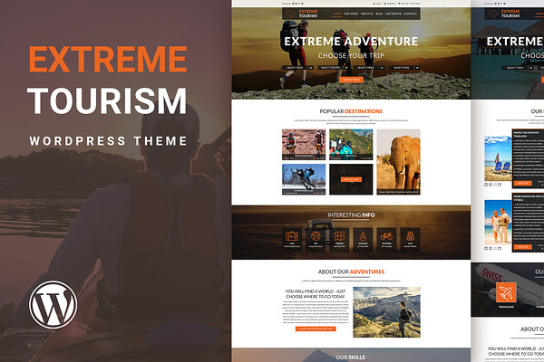 Extreme Tourism - WordPress Theme