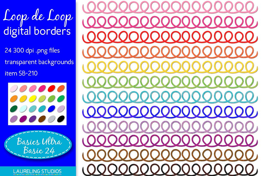 loop digital clip art borders