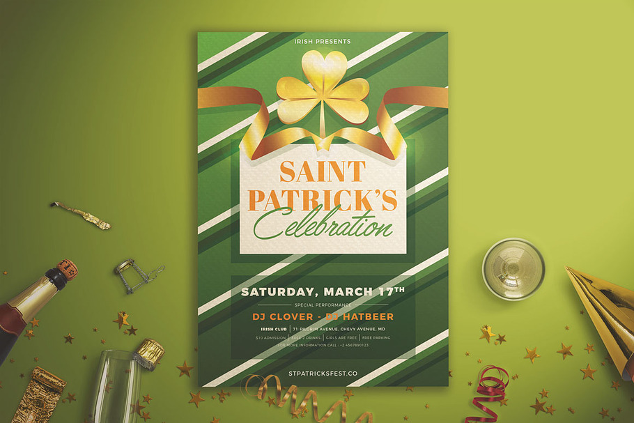 St. Patrick's Celebration Flyer in Flyer Templates - product preview 8