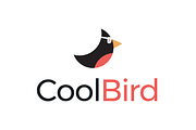 Cool Bird logo with glasses