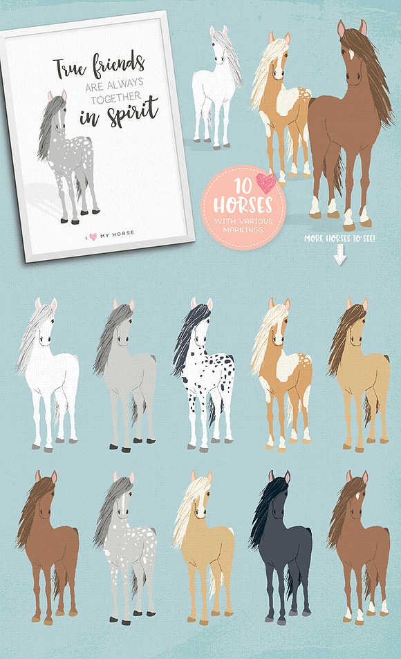 Cats, Dog breeds & Horses: 165 pets in Illustrations - product preview 6