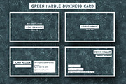 Green Marble Business Card