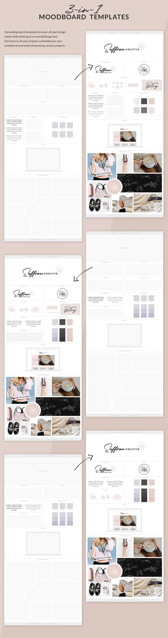 3-in-1 Brand Board Templates  in Presentation Templates - product preview 1