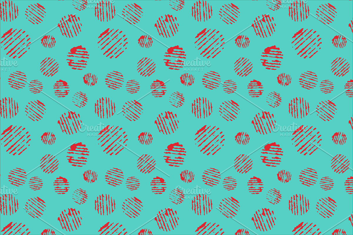 Color red circle. chaotic pattern in Illustrations - product preview 8