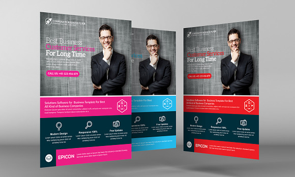 Advertising Marketing Flyer in Flyer Templates - product preview 2
