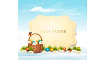 Happy Easter background.