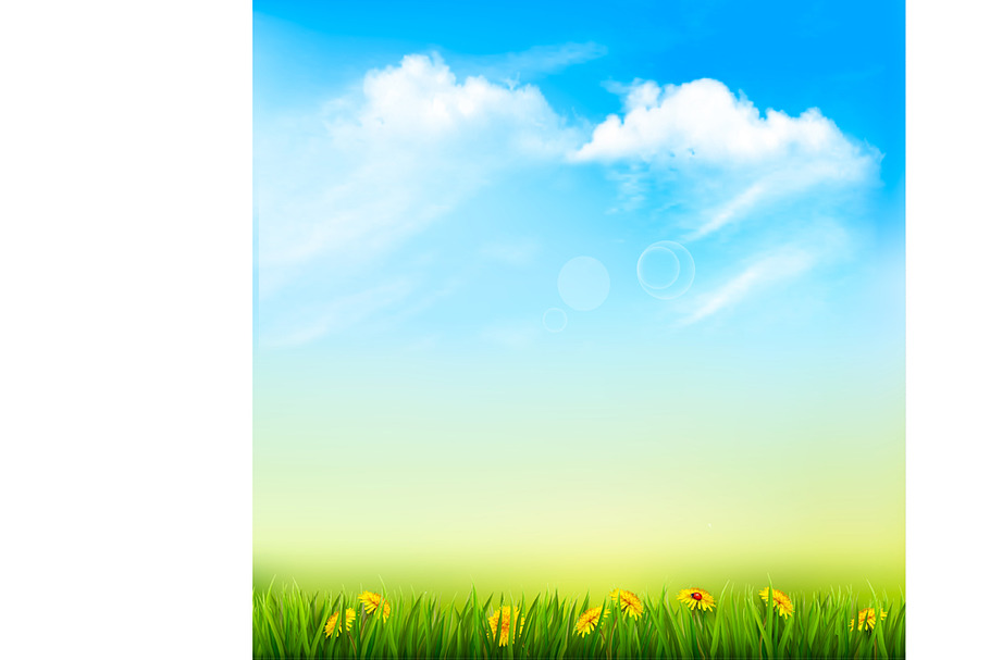 Spring Nature Background  in Illustrations - product preview 8