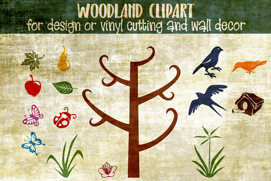 Woodland Clipart Vector