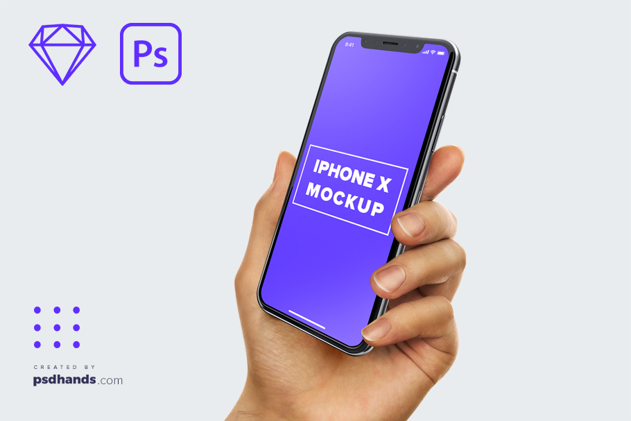 Download iPhone in Hand mockup Multi Device 2 | Creative Mobile ...