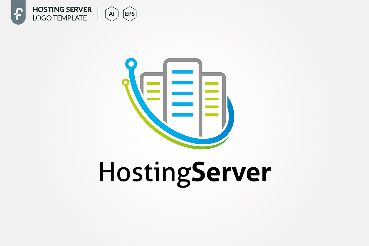 Hosting Server Logo in Logo Templates - product preview 8