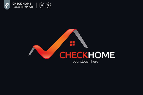 Check Home Logo in Logo Templates - product preview 1