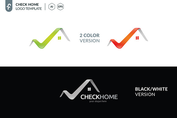 Check Home Logo in Logo Templates - product preview 3