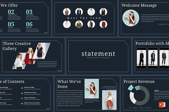 Statement - Powerpoint Template in PowerPoint Templates - product preview 2