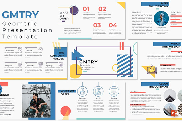 GMTRY - Powerpoint Template in PowerPoint Templates - product preview 7