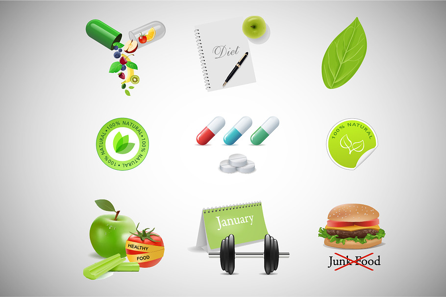 Health and fitness icons in Health Icons - product preview 8
