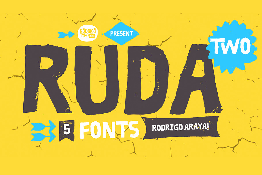 Ruda Two -50% in Display Fonts - product preview 8