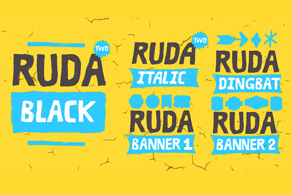 Ruda Two -50% in Display Fonts - product preview 2