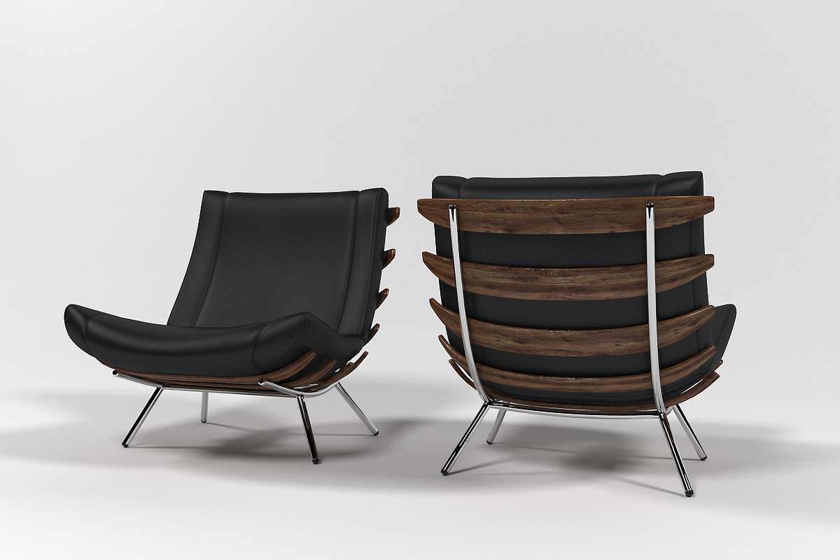 1801 Lounge chair in Furniture - product preview 8