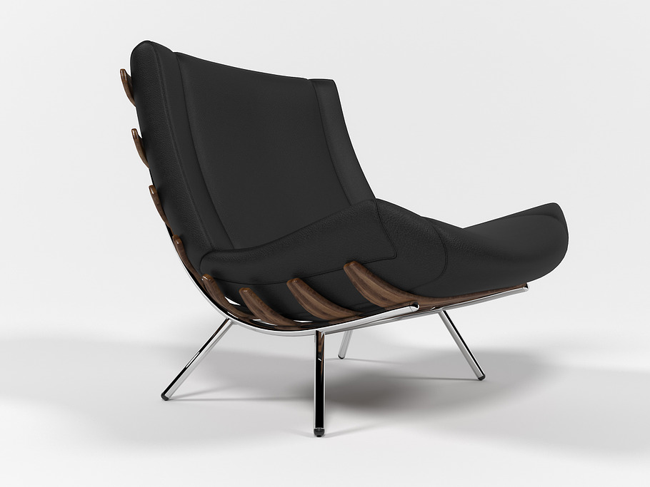 1801 Lounge chair in Furniture - product preview 1