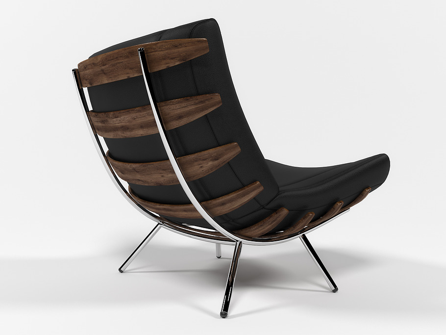 1801 Lounge chair in Furniture - product preview 2