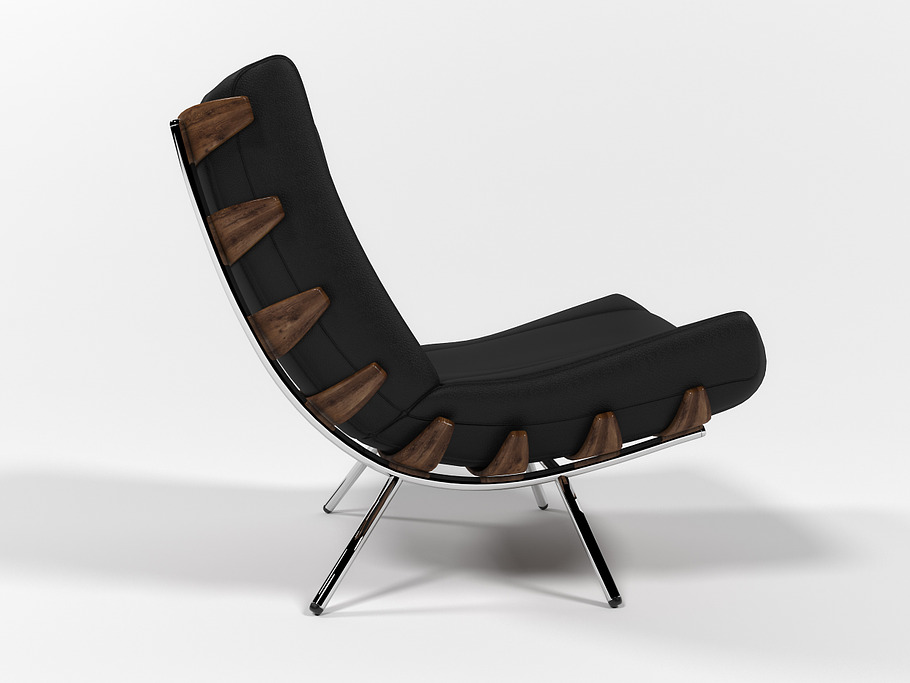 1801 Lounge chair in Furniture - product preview 3