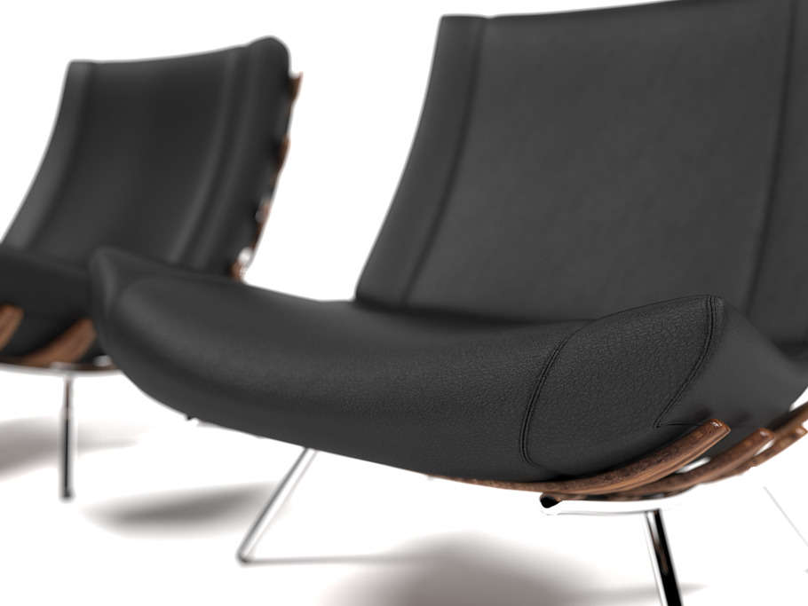 1801 Lounge chair in Furniture - product preview 5