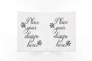 A2 Greeting card mockup open psd