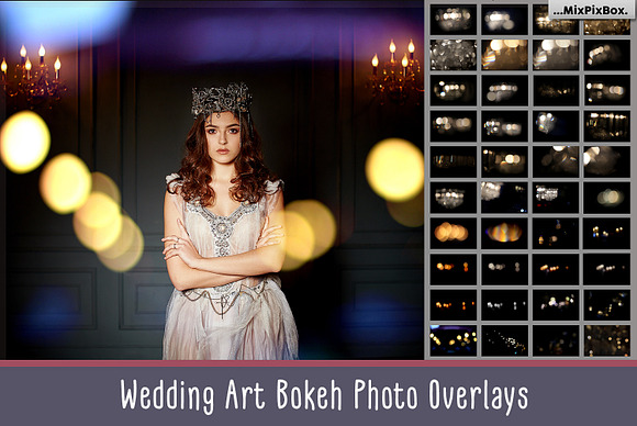 Wedding Art Bokeh Photo Overlays in Photoshop Layer Styles - product preview 5