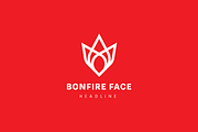 Bonfire face logo.