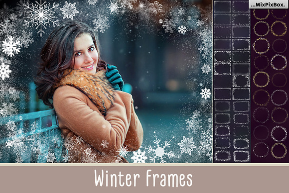 A big set of Winter Frames  in Illustrations - product preview 6