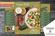 vegetarian resto flyer template